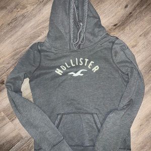 Grey size medium Hollister hoodie